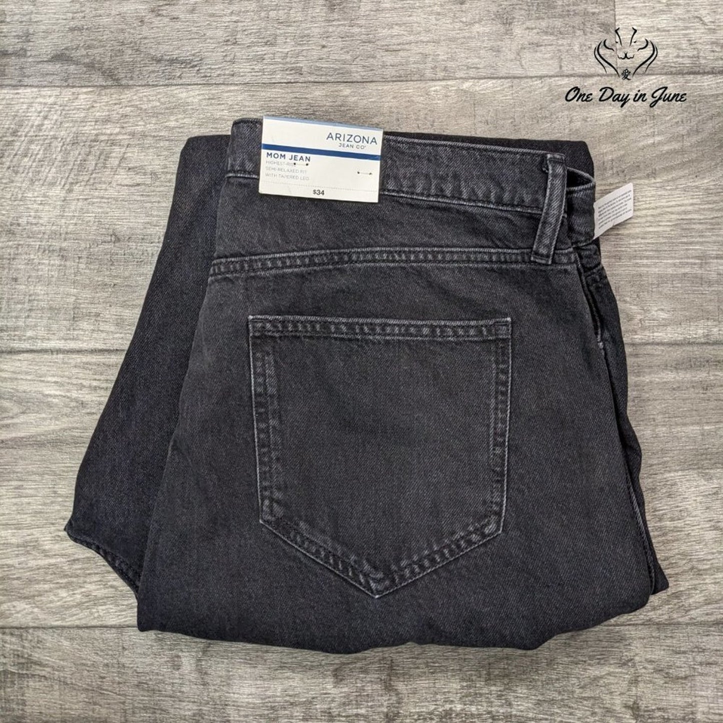 Arizona Jean Co. Juniors Highest Rise Mom Jeans Size 21