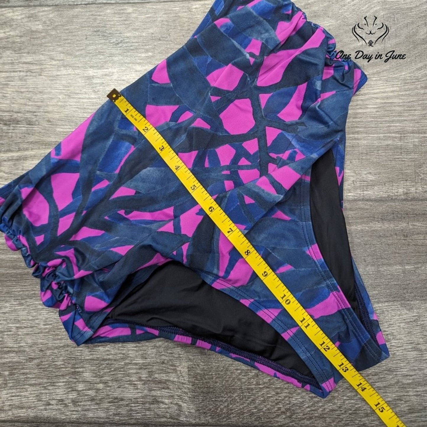 Coastal Blue High Waist Bikini Bottom Size S