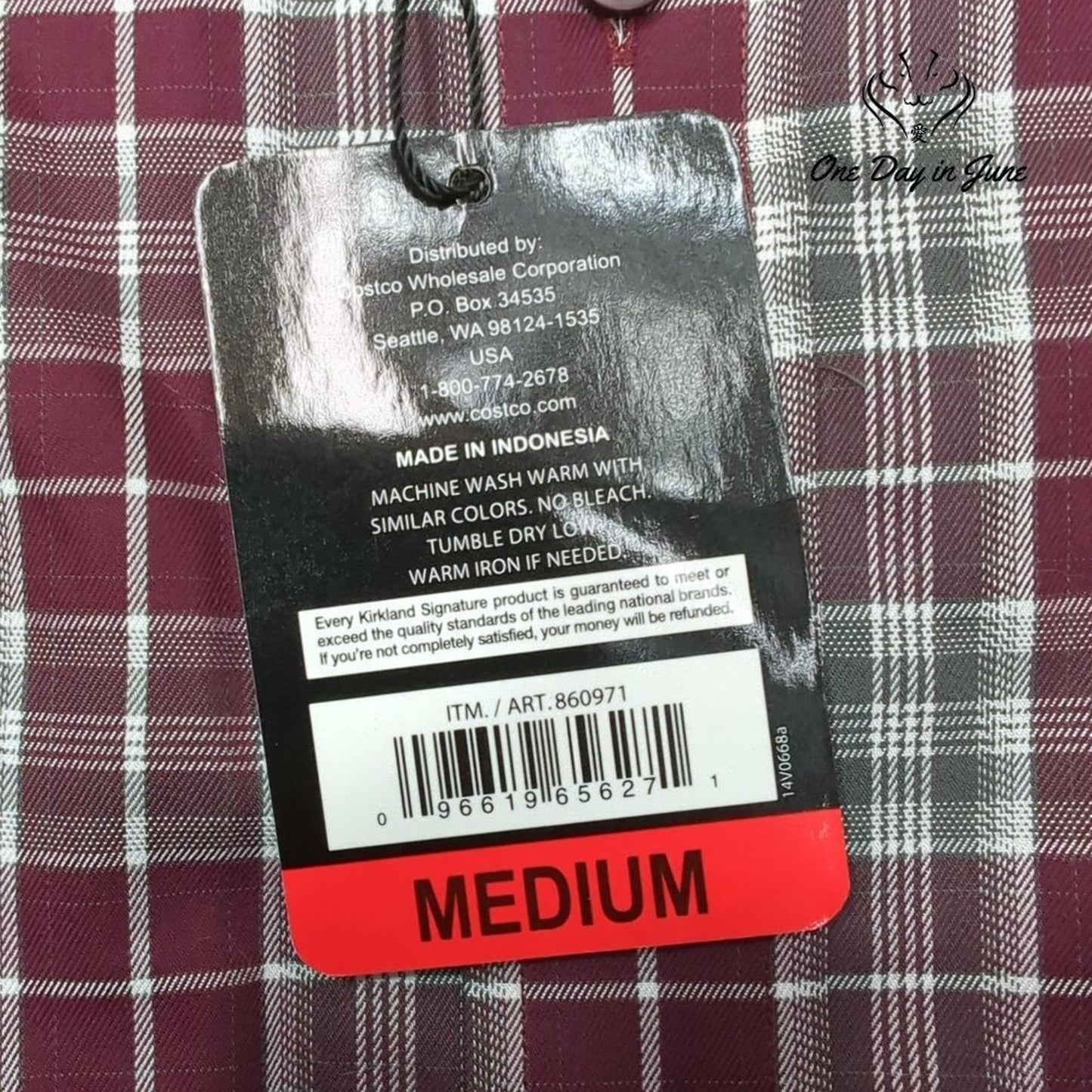 Kirkland Button Down Long Sleeve Shirt Size M