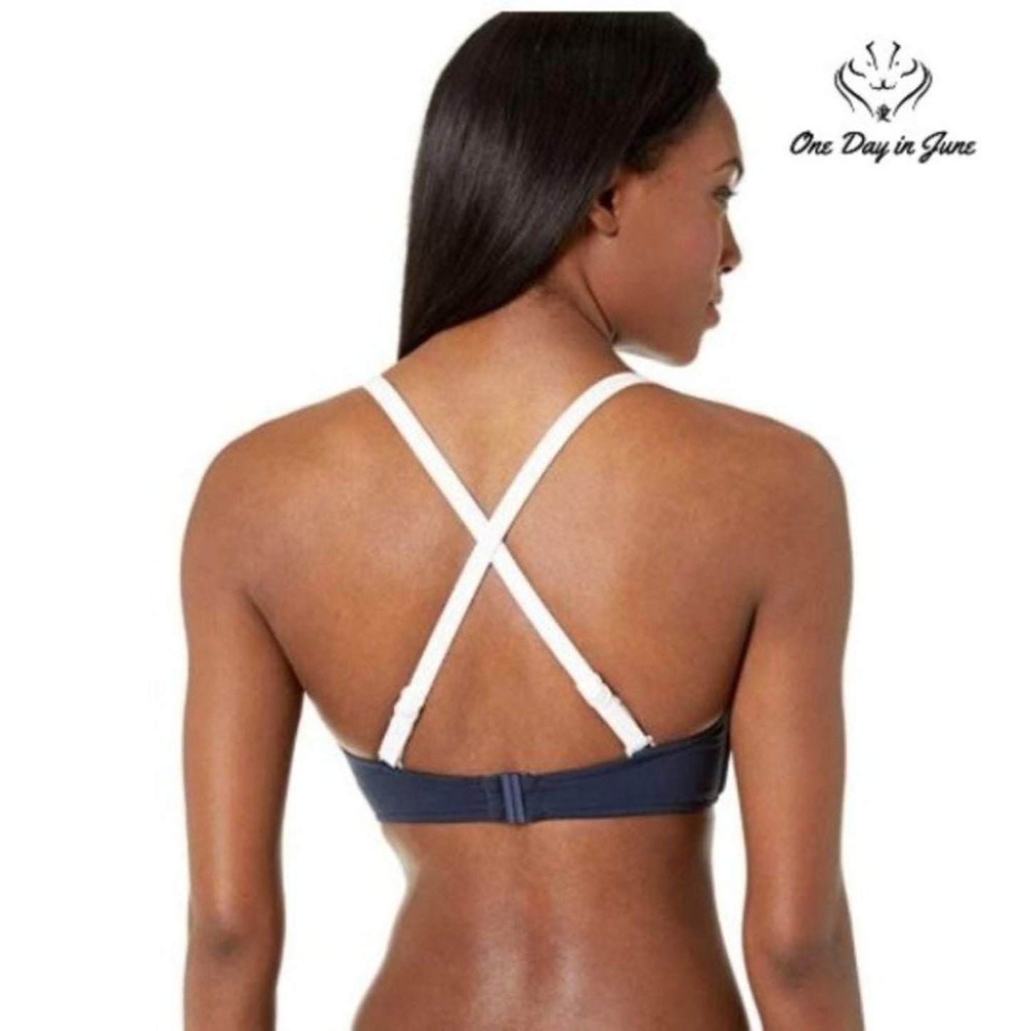 SeaFolly Block Party F Cup Halter Bikini Top Size 6