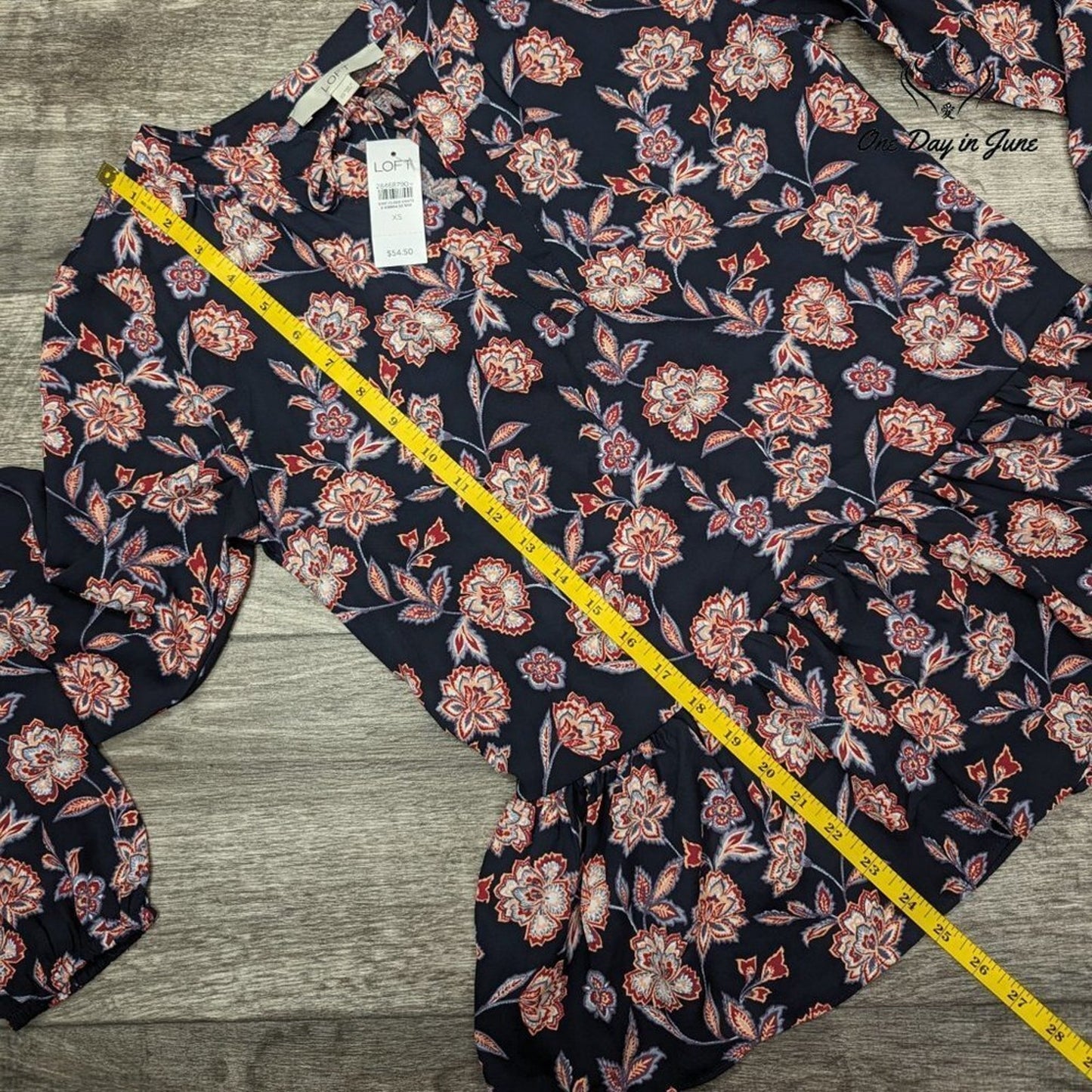 Loft Long Sleeve Floral Bouse Size XS