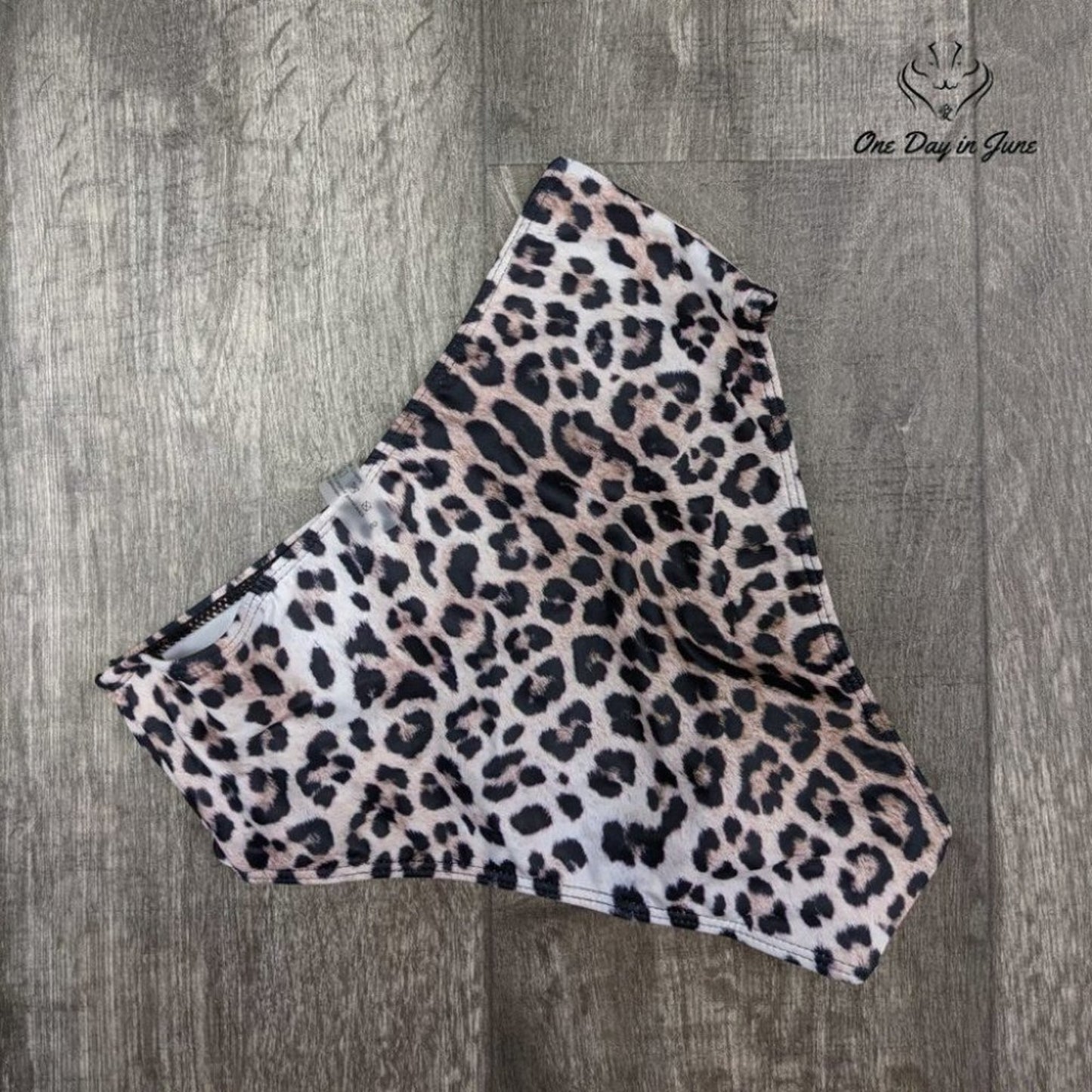 Shein Leopard High Waist Bikini Bottom Swimsuit Size S (4)