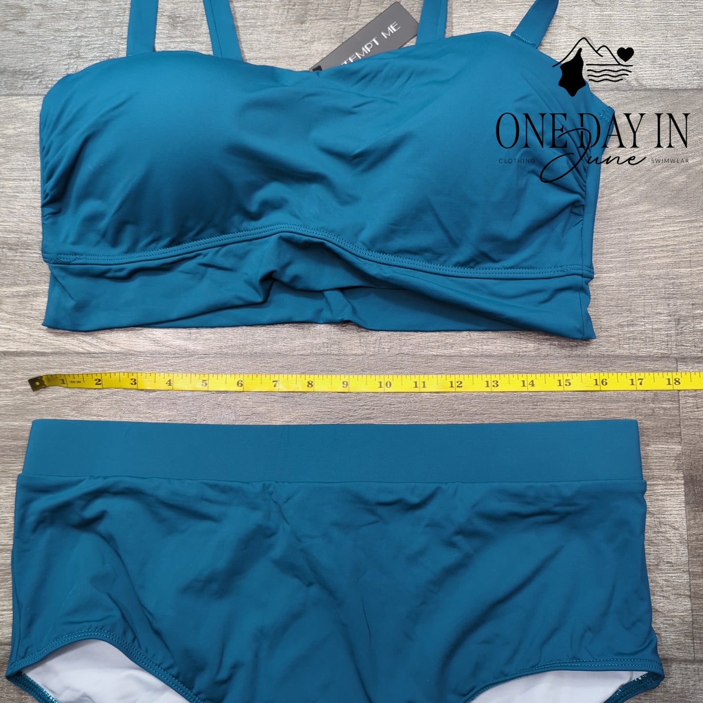 Tempt Me Plus Size High Waits Bikini Swimsuit Size 16W