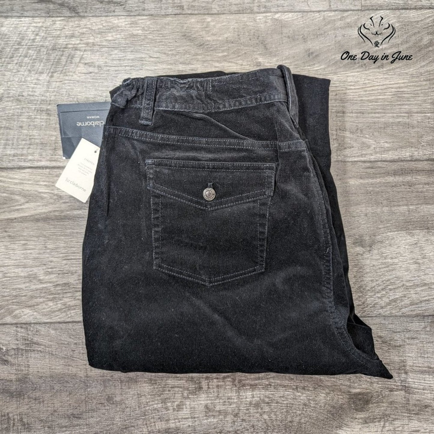 Liz Claiborne Plus Size Audra Straight Leg Corduroy Pants Size 16W