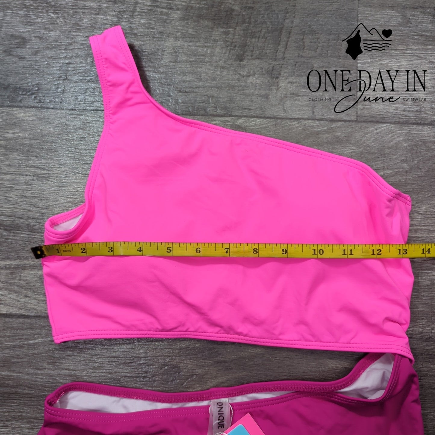 Yonique One Shoulder One Piece Swimsuit Size M