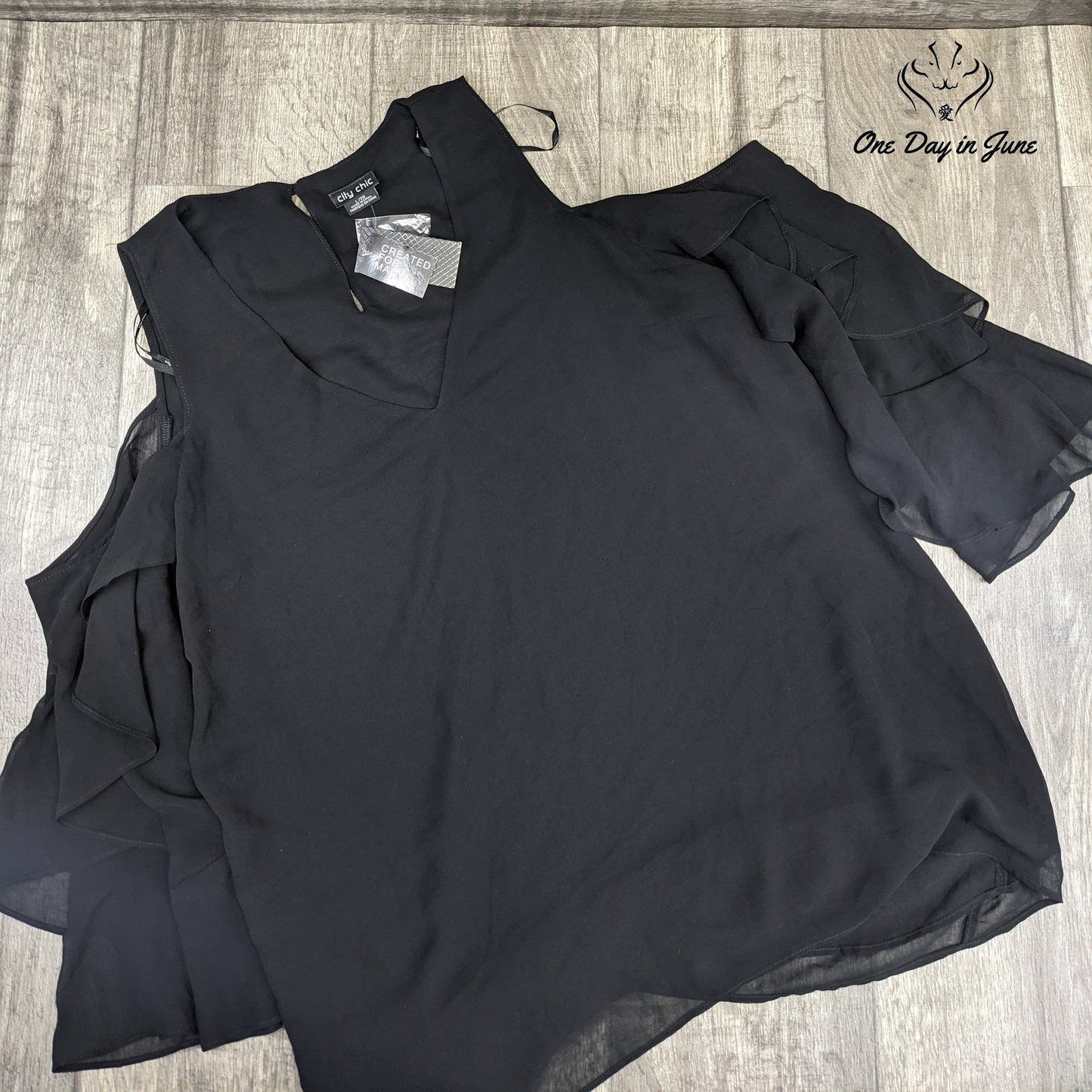 City Chic Plus Size Faux Wrap Dress Size 20