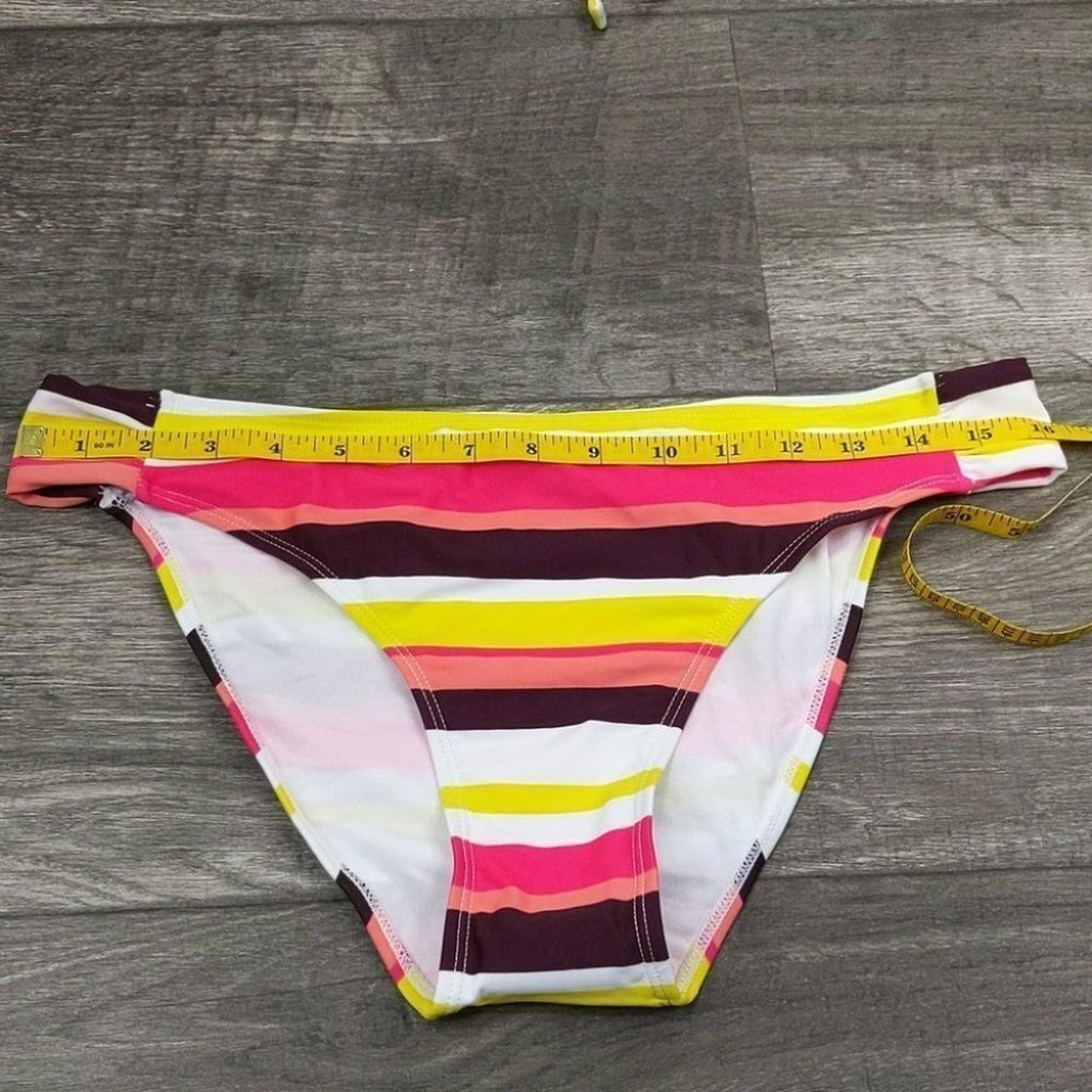 Amzbrly Striped Cross Front Bikini Size L