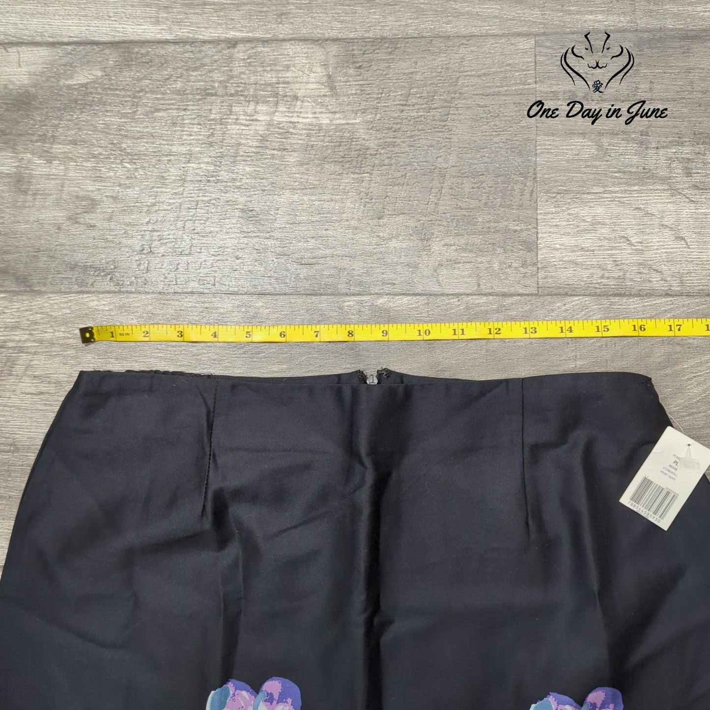 Kim Rogers Petite Floral Knee Length Skirt Size PL