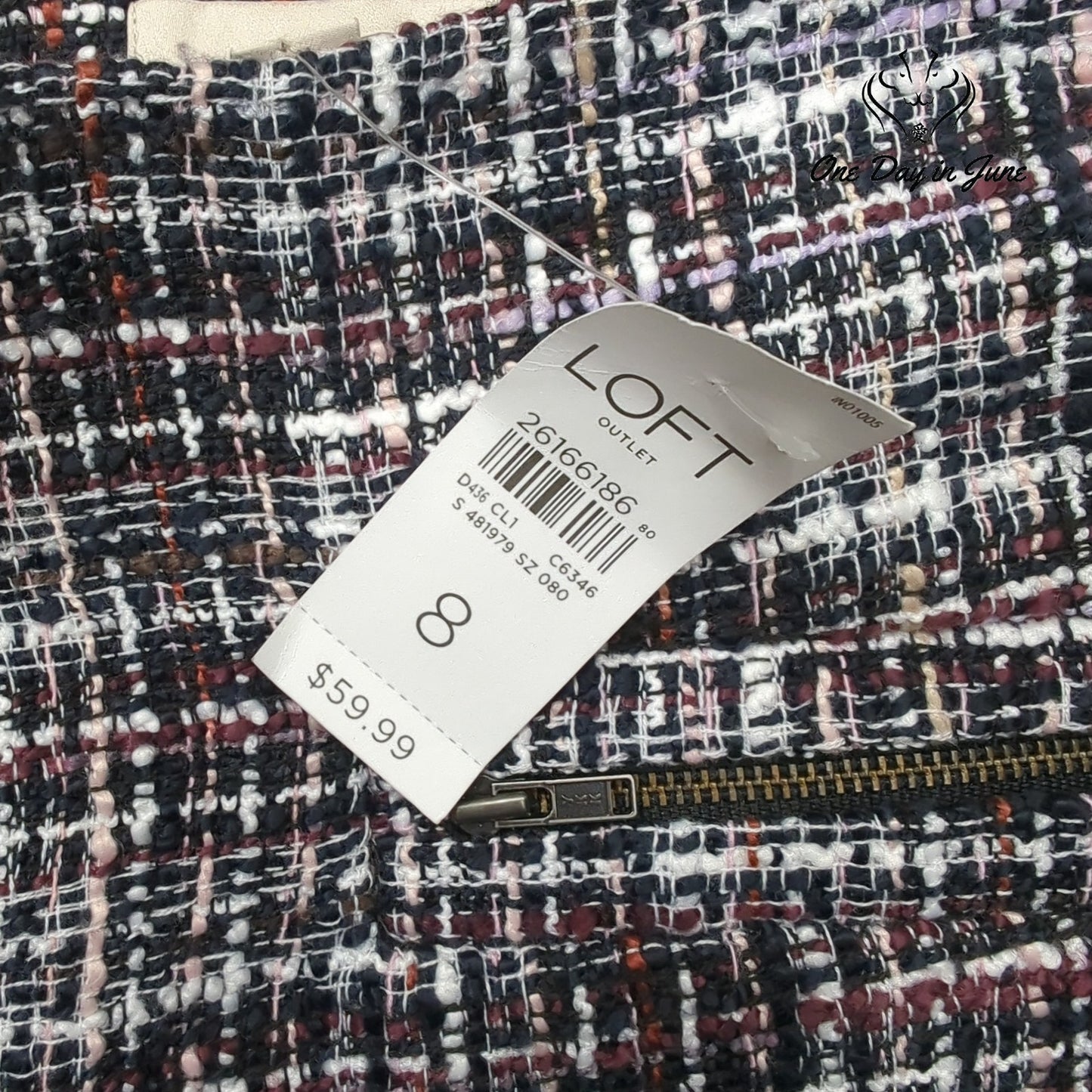 Loft Textured Mini Skirt Size 8