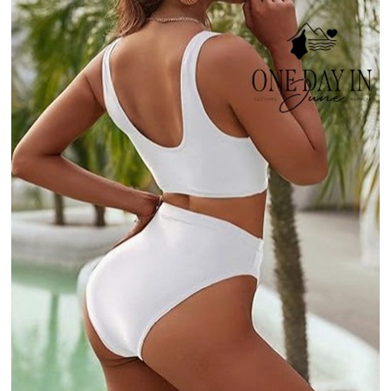 Blooming Jelly Crop High Cut Bikini Swimsuit Size L