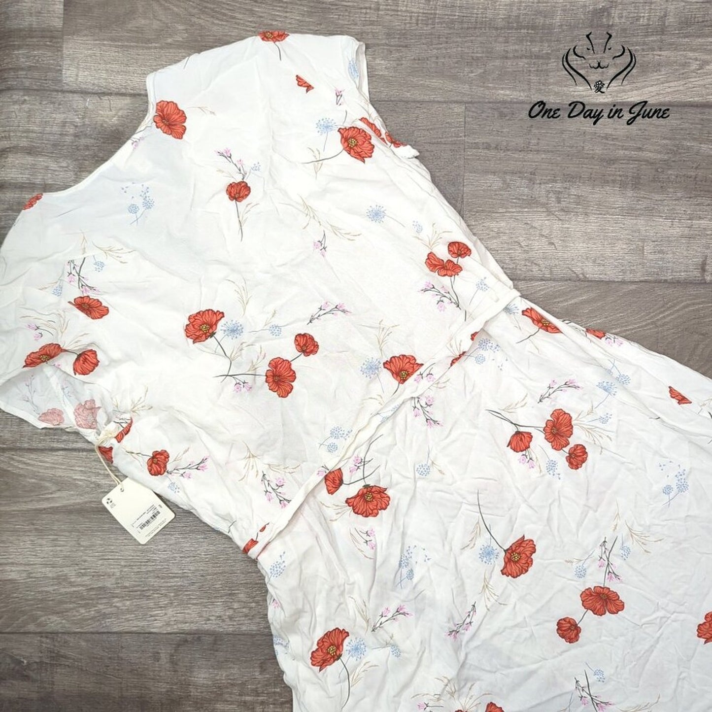 a.n.a Short Sleeve Tie Summer Dress Size XL