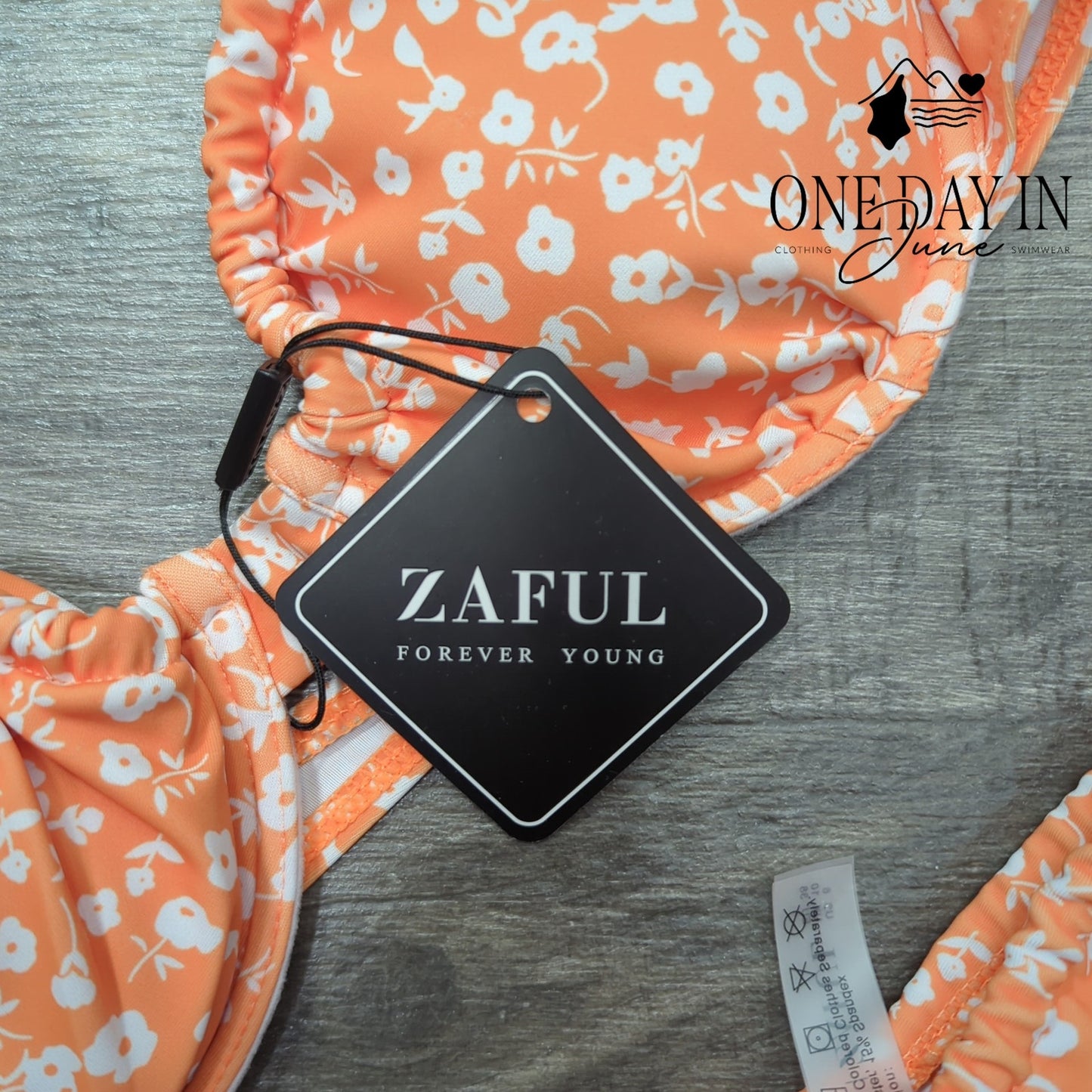 Zaful Underwire Tie Side Bikini Swimsuit Size M