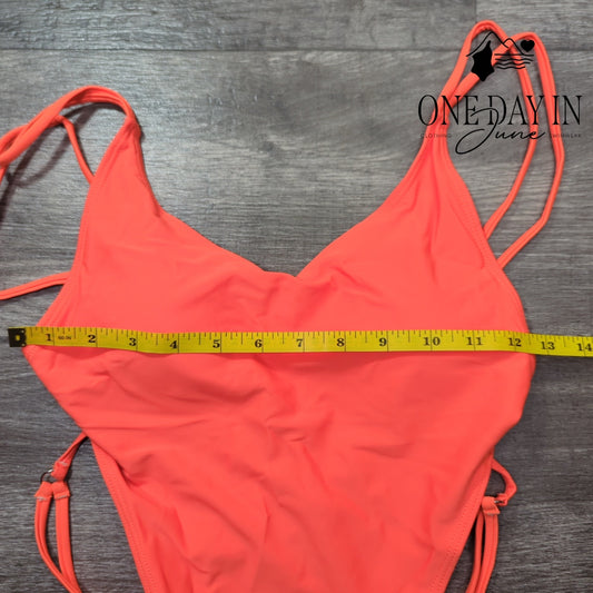 Oyoangle High Cut Open Back Thong One Piece Swimsuit Size S