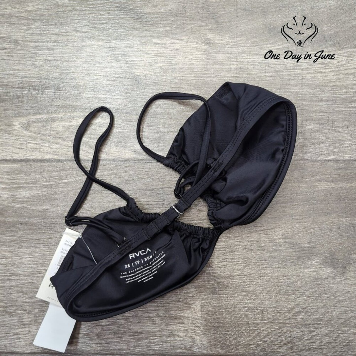 RVCA Solid Trilette Bikini Top Size XS