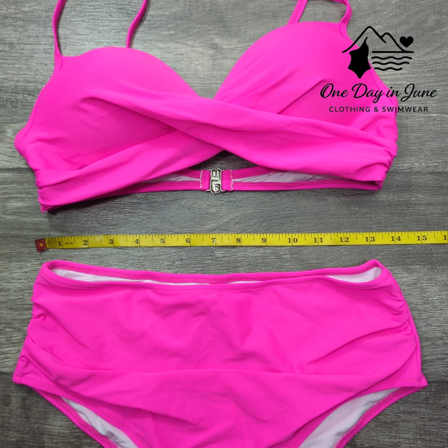 Charmleaks Cross Front High Cut Bikini Swimsuit Size L