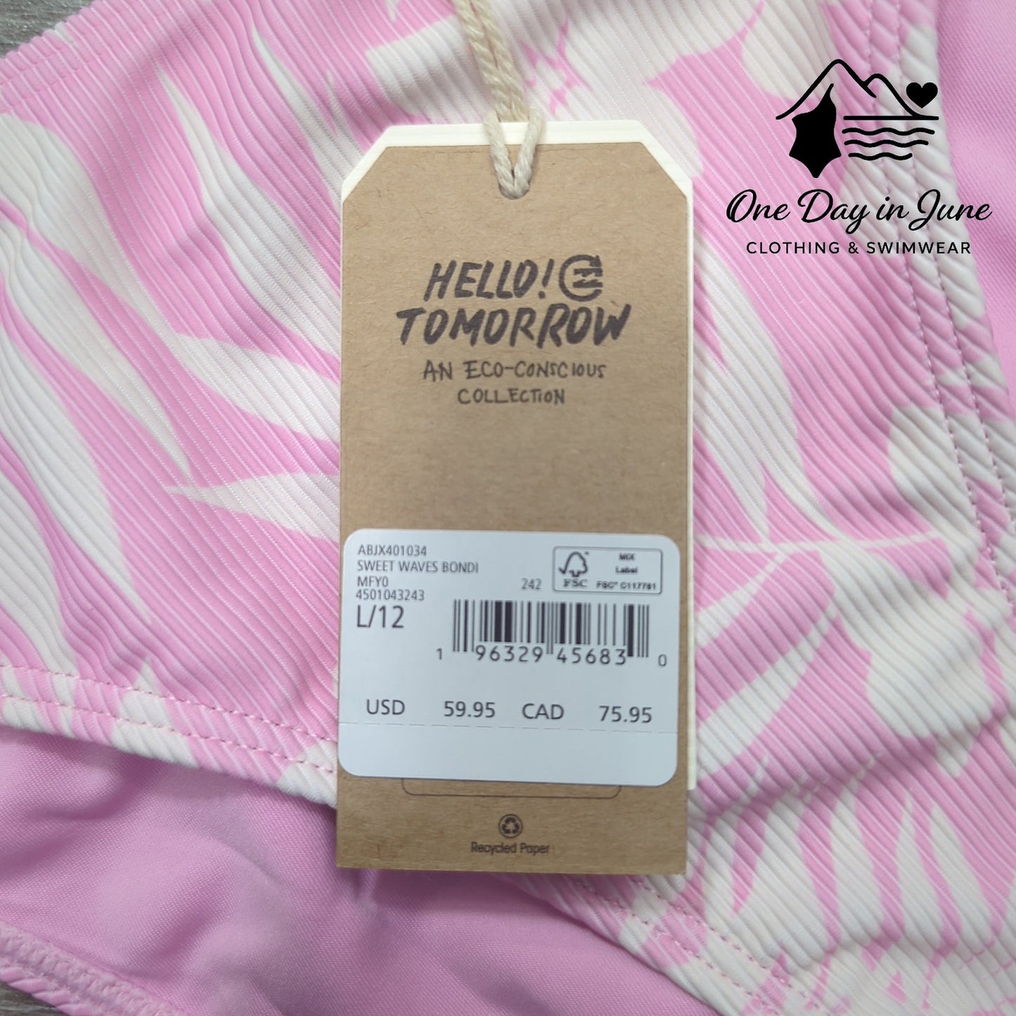 Billabong Sweet Waves Bondi Bikini Bottom Size L