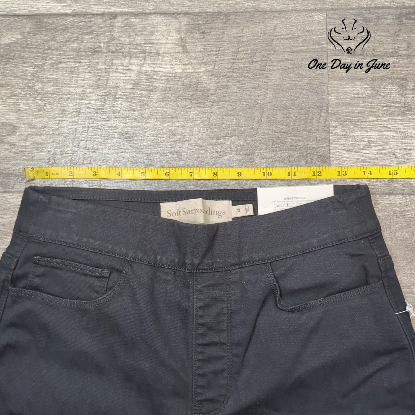 Soft Surroundings Denim Pull On Straight Crop Jeans Size XS