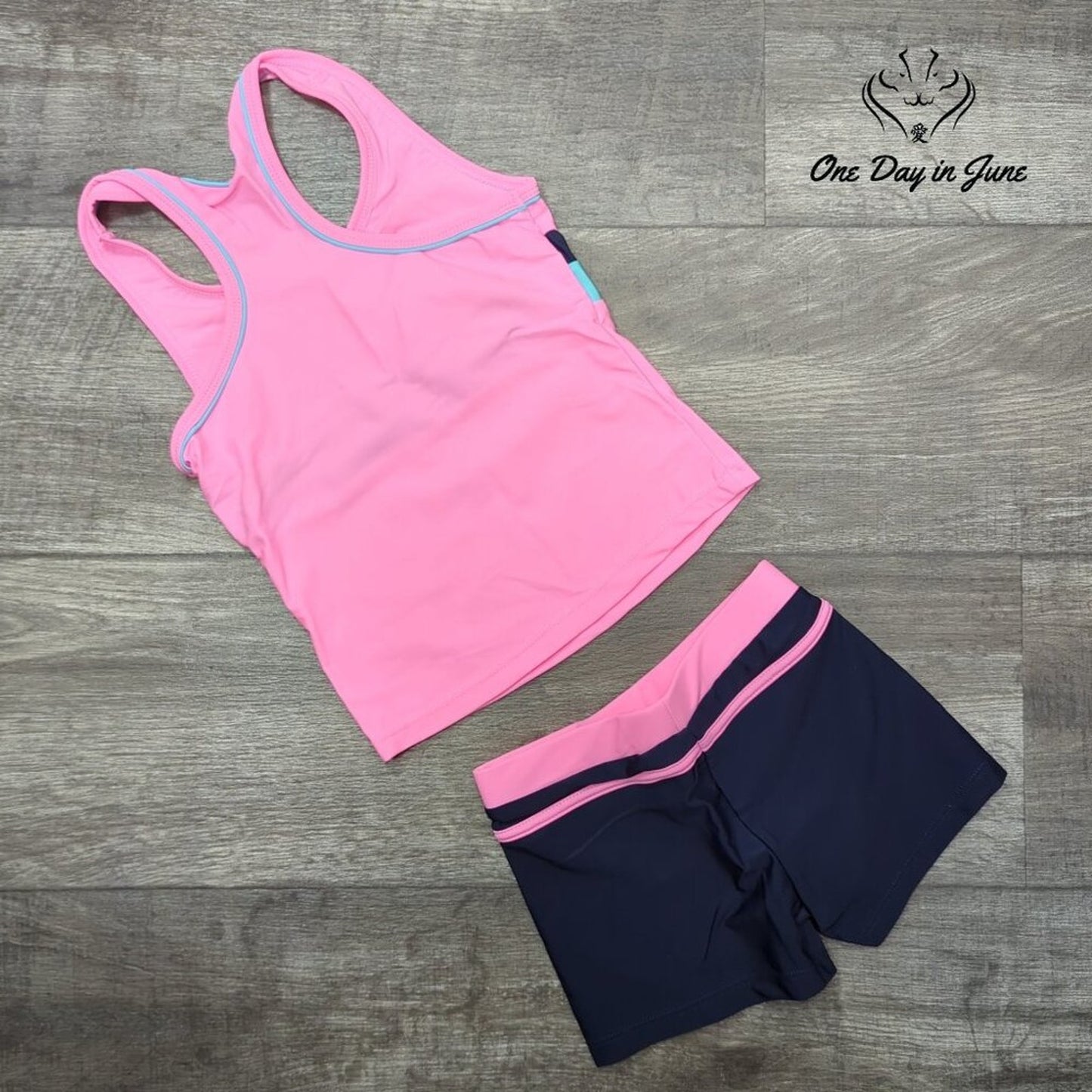 Priessei Boyshort Tankini Swimsuit Size M