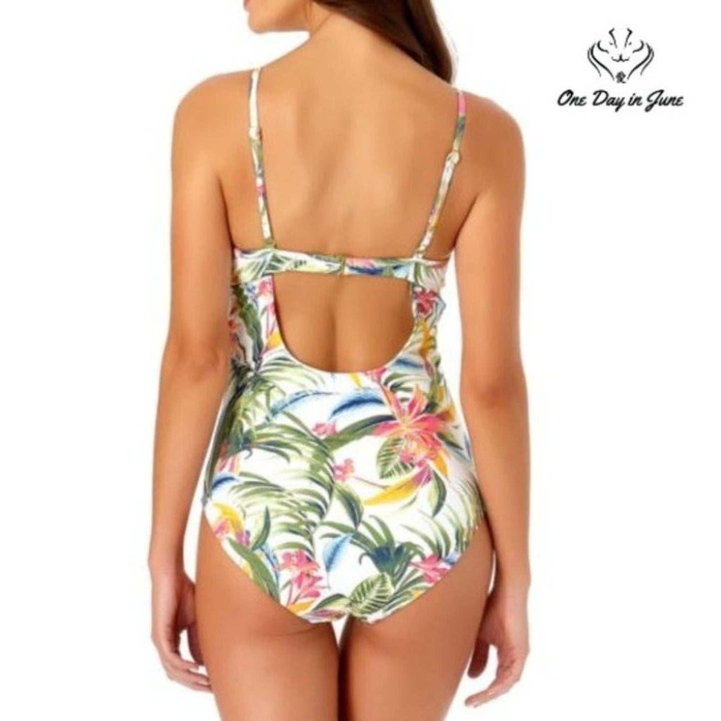 Liz Claiborne Tropical One Piece Size 18