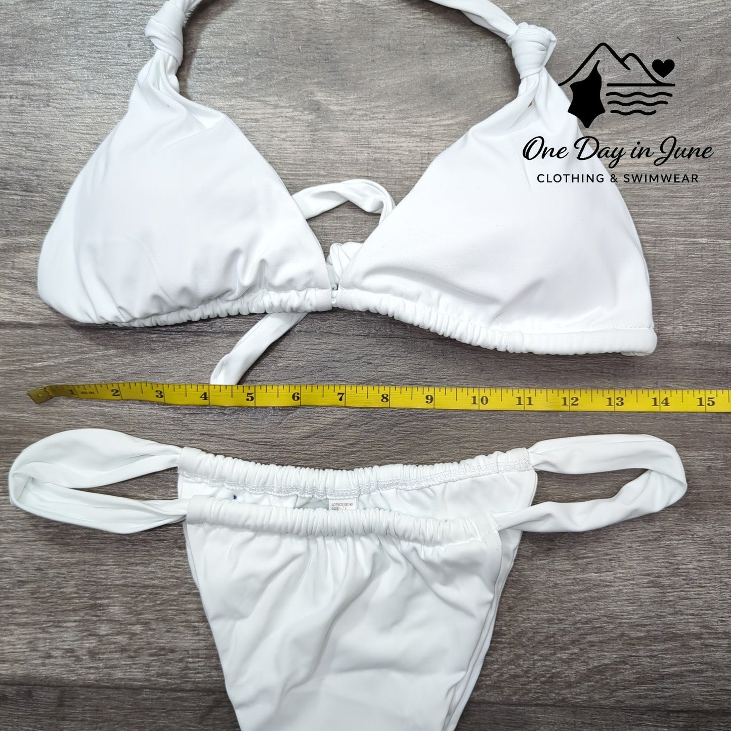 Charmleaks Halter Tie Back Brazilian Bikini Swimsuit Size L
