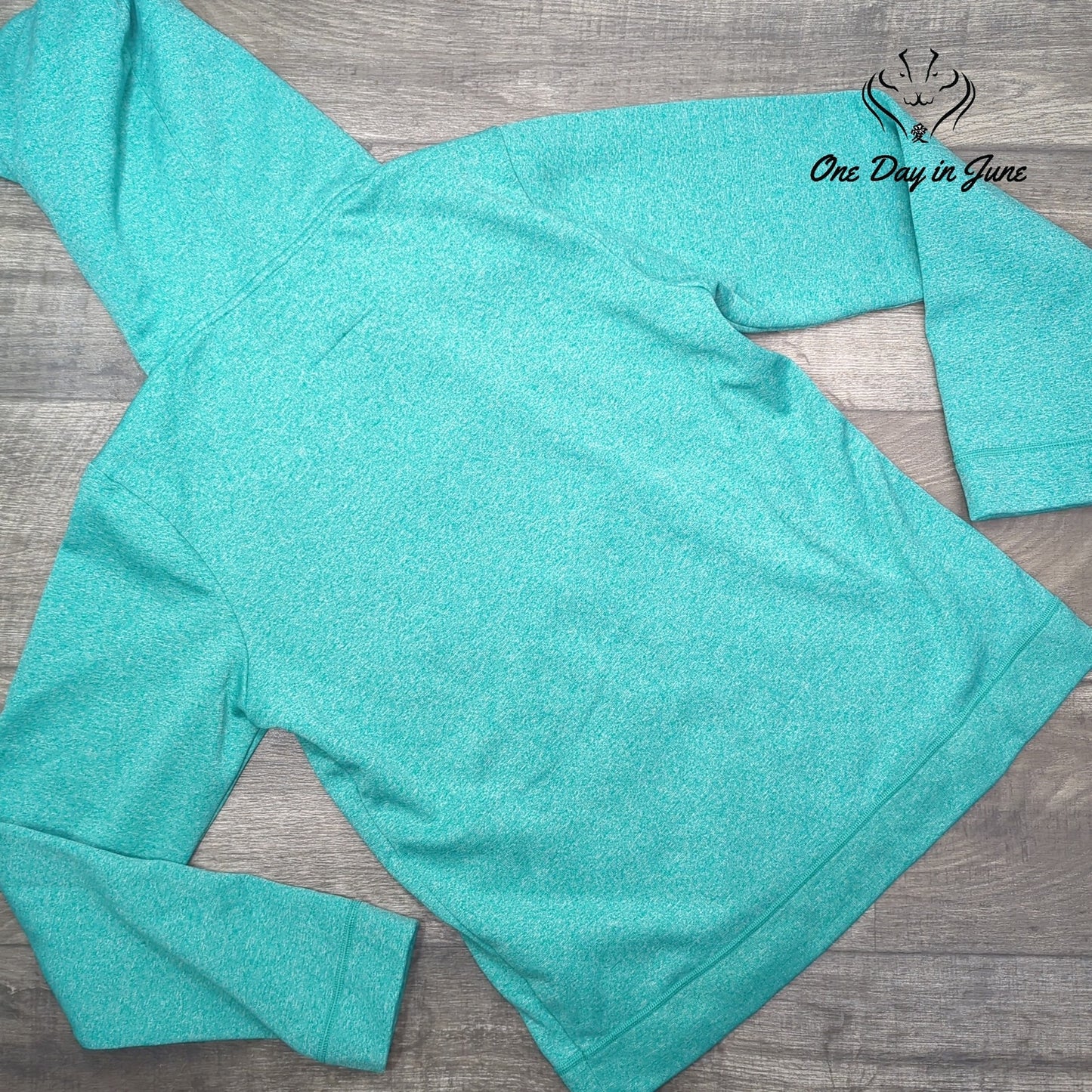 Field & Stream 1871 Graphic Hoodie Teal Pullover Sweatshirt Size M