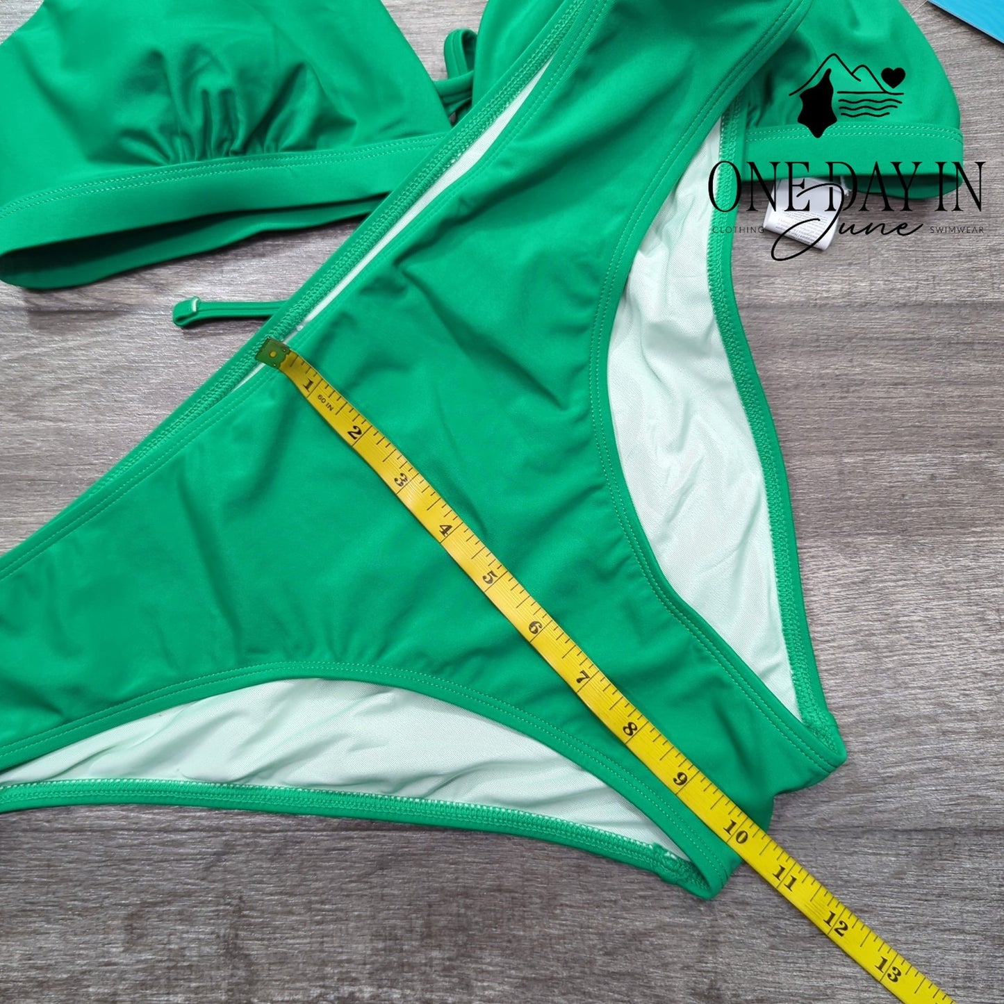 Cupshe Tie Back Triangle Bikini Swimsuit Size XL