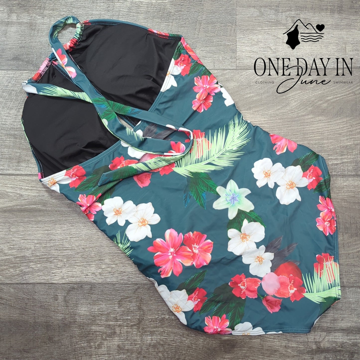 B2Prity High Neck Tummy Control one Piece Swimsuit Size XL