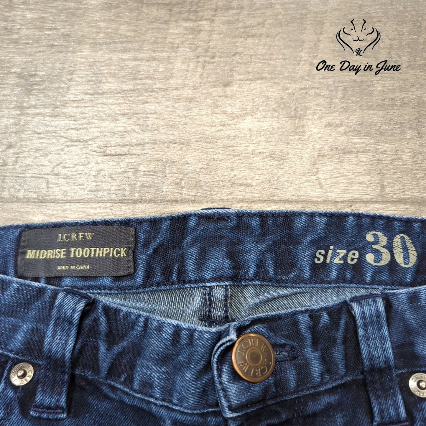 J.Crew Mid Rise Toothpick Jeans Size 30 (10)