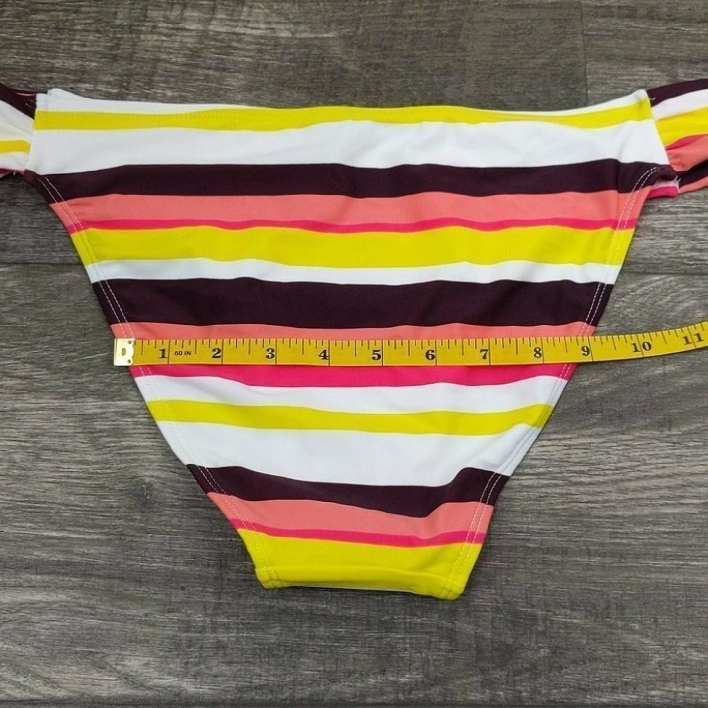 Amzbrly Striped Cross Front Bikini Size L