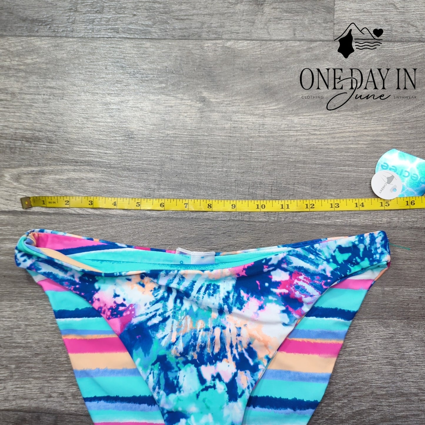 Decree High Leg Reversible Bikini Bottom Size L
