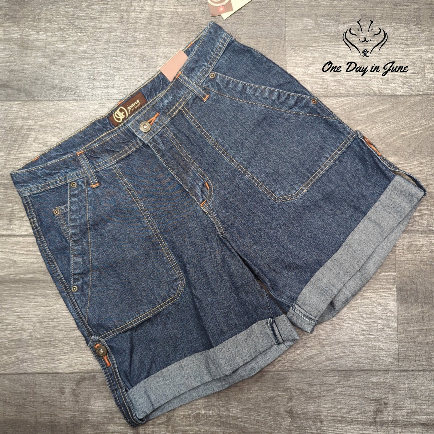 RF Jeans Slub Denim Jean Shorts Size 6