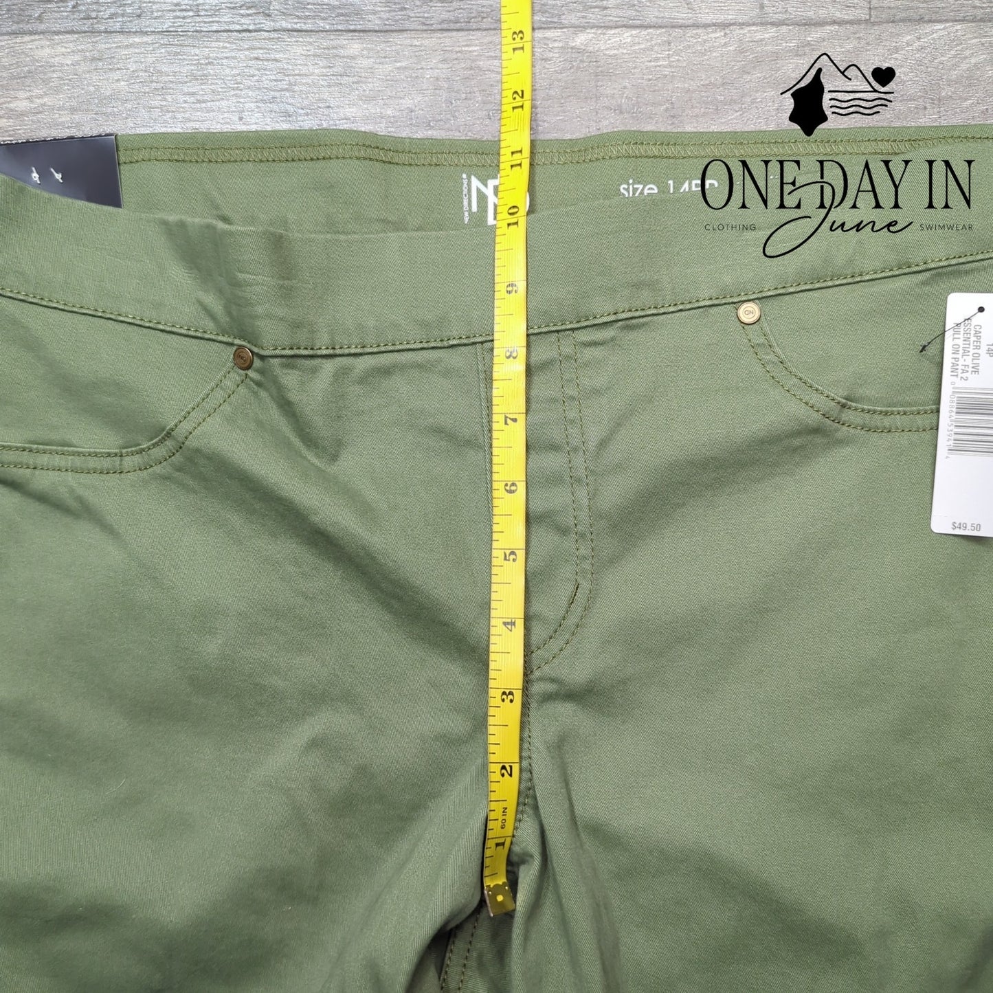 New Directions Petite Pull On Skinny Ankle Pants Size 14P