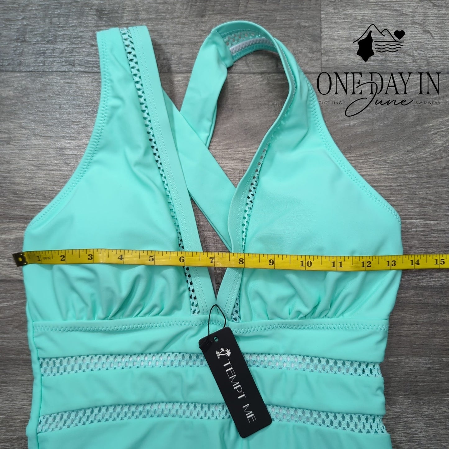 Tempt Me V Neck One Piece Swimsuit Size S