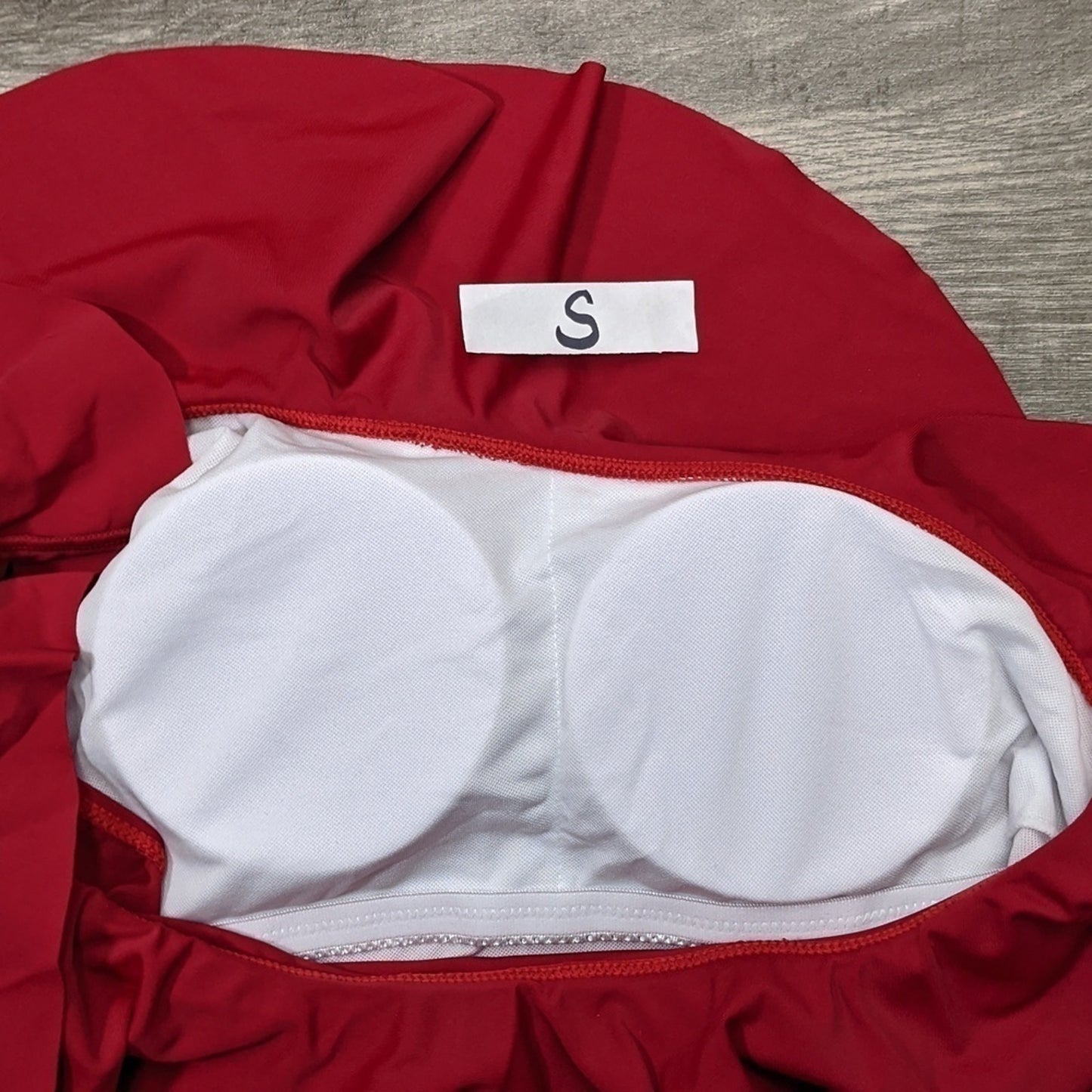 Yonique One Shoulder Ruffled Tankini Size M