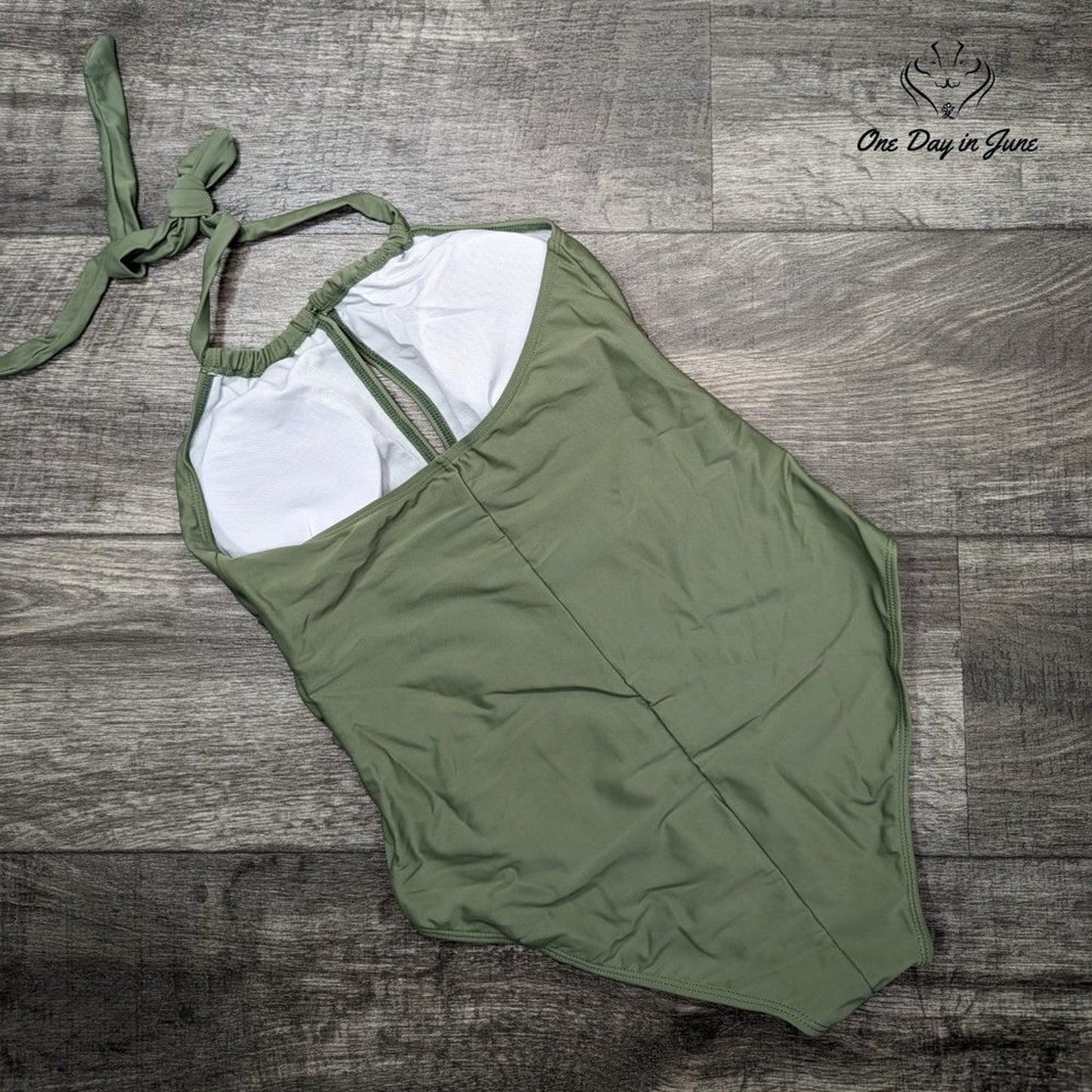 Charmo V Neck One Piece Swimsuit Size L