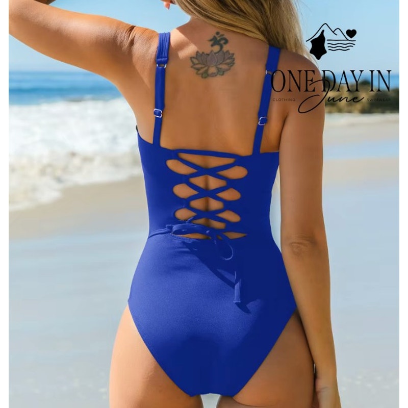 Cupshe Square Neck One Piece Swimsuit Size M