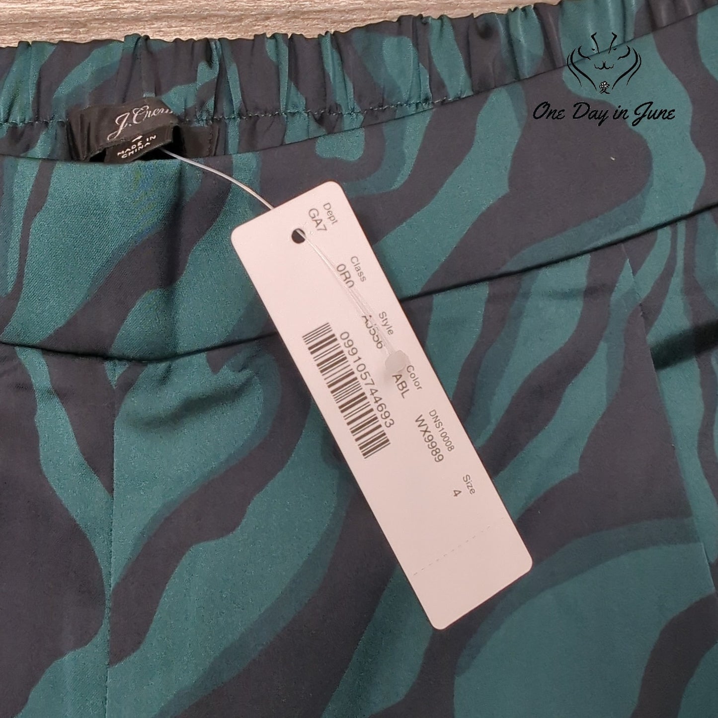 J.Crew Pull On Zebra Stripe Pants Size 4