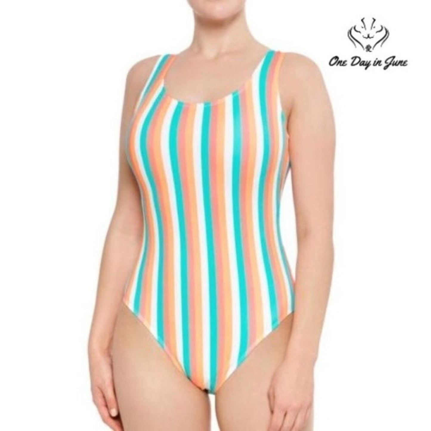 Arizona Jean Co. Junior's Striped One Piece Size M
