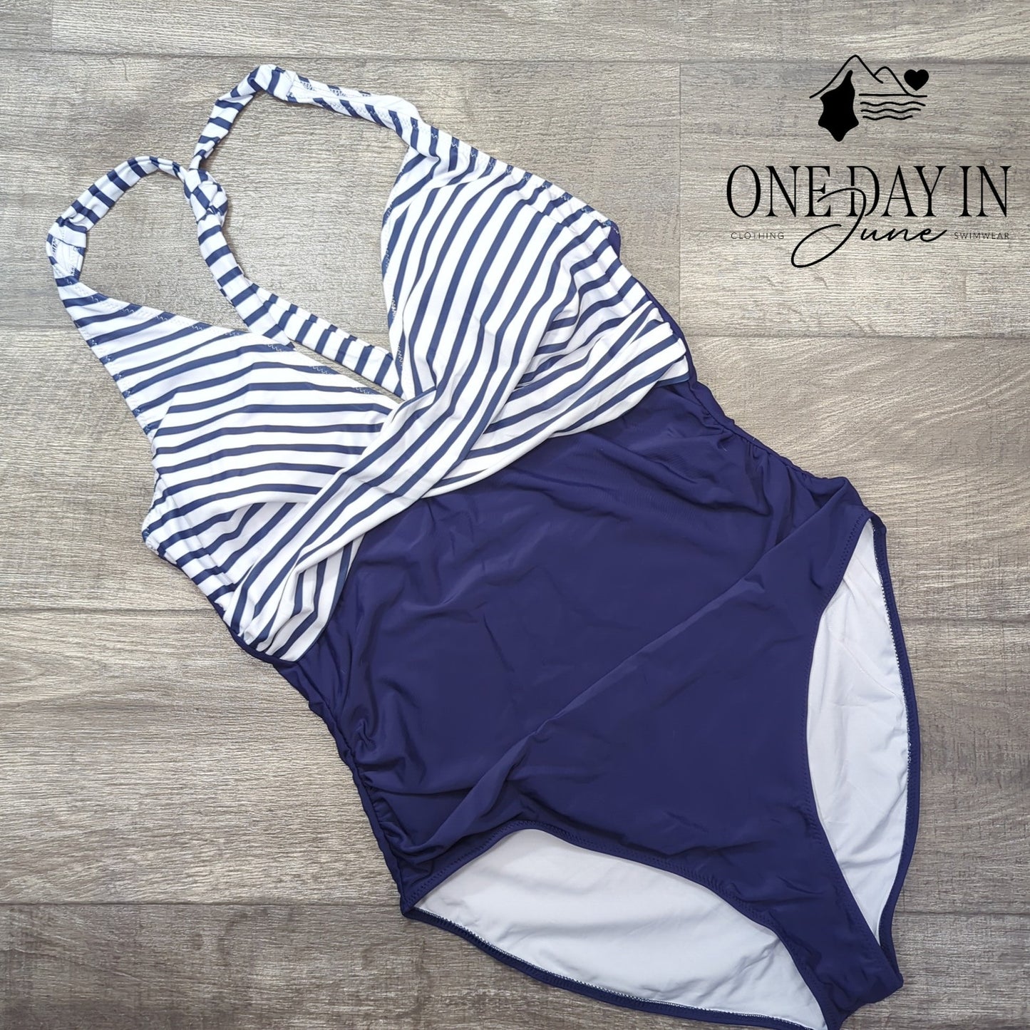 CharmLeaks Cross Front Halter One Piece Swimsuit Size XXL
