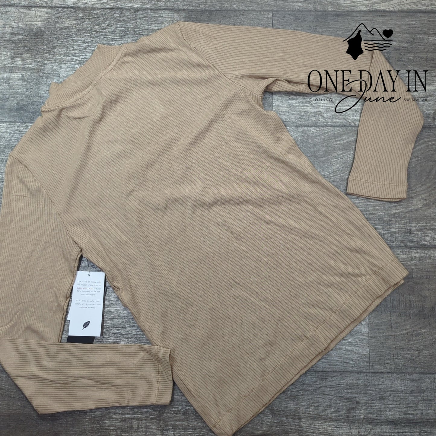 Truth Ribbed Long Sleeve Blouse Size M