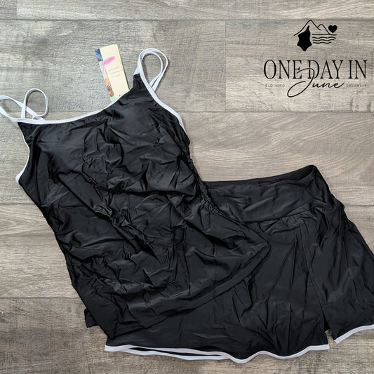 Dokotoo Skirted Boyshort Tankini Swimsuit Size L