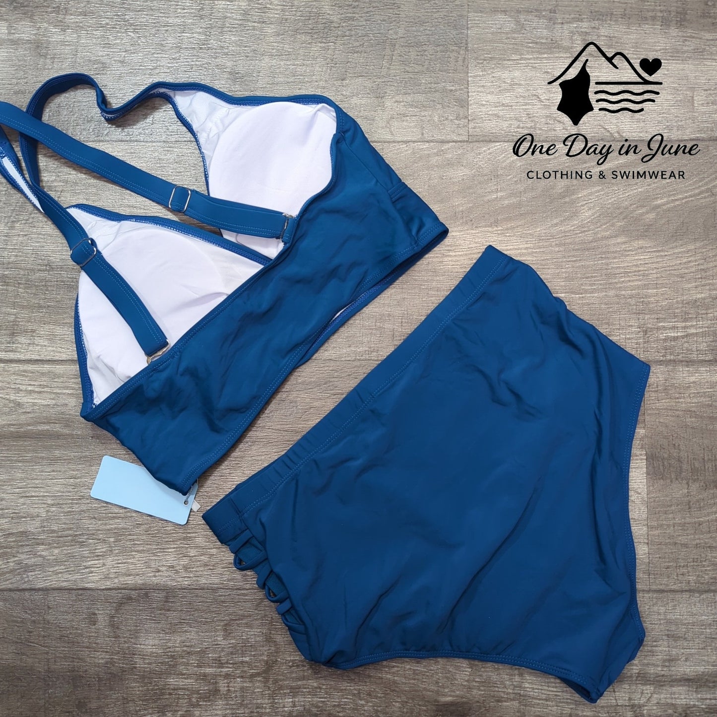 Yonique Plus Size High Waist Bikini Swimsuit Size 12W