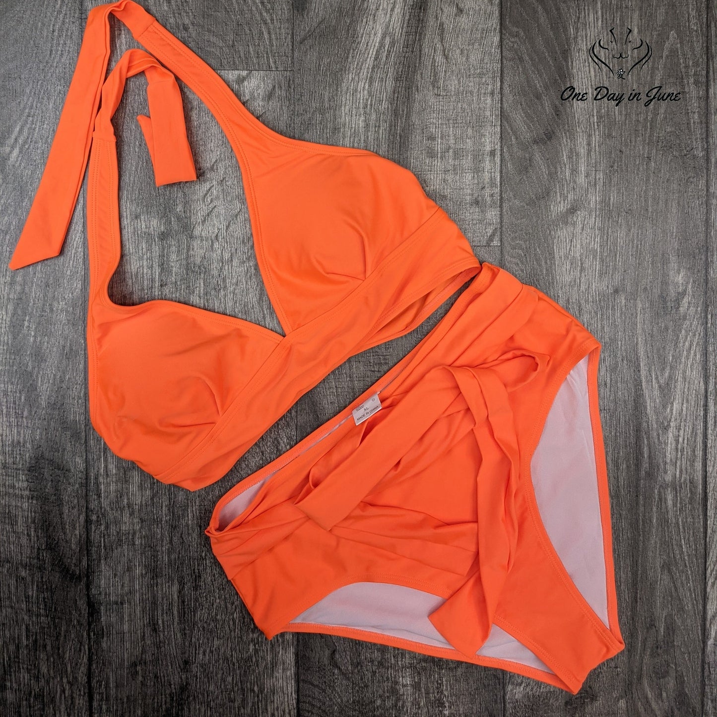 Sovoyontee Plus Size High Waist Tummy Control Bikini Swimsuit Size 3XL