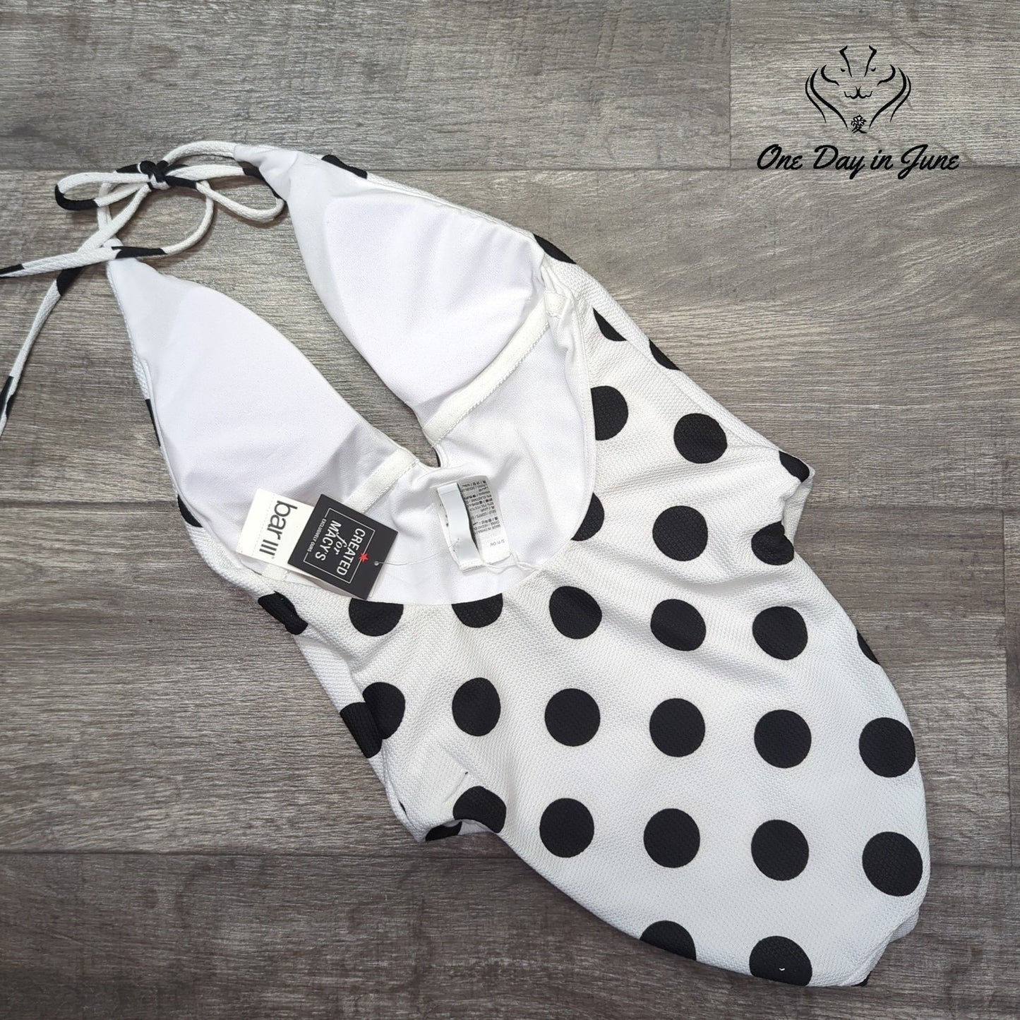 Bar III This And Dot One Piece Swimsuit Size S