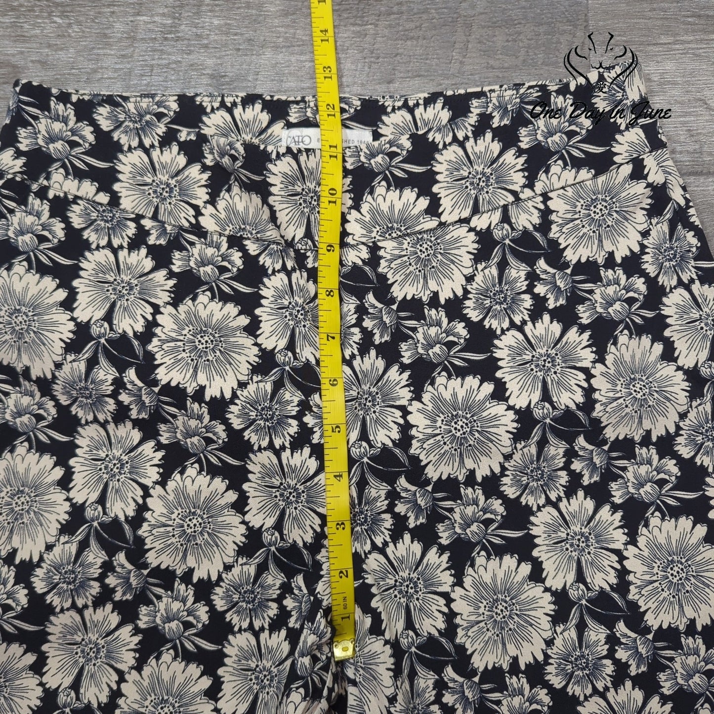 Cato Floral High Waist Pants Size 8