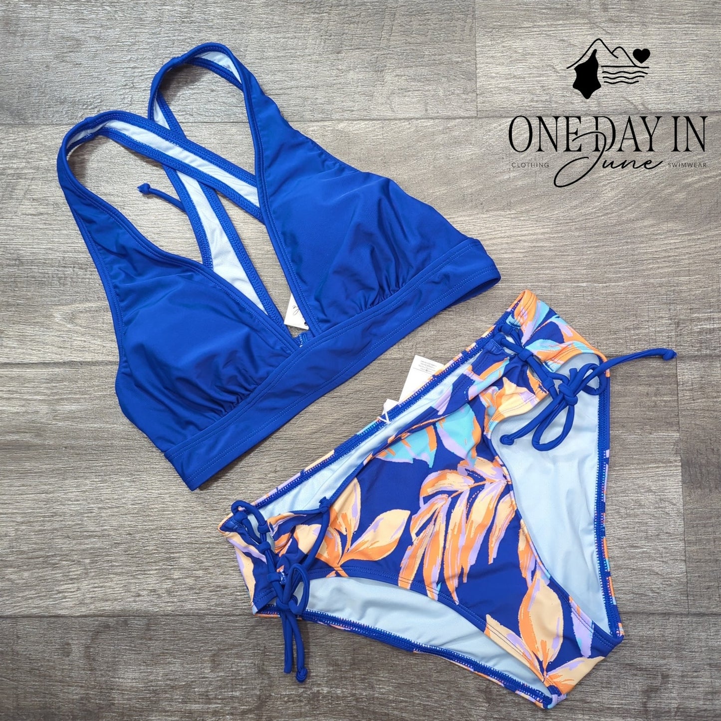 Cupshe Tie Back Tie Side Bikini Swimsuit Size S