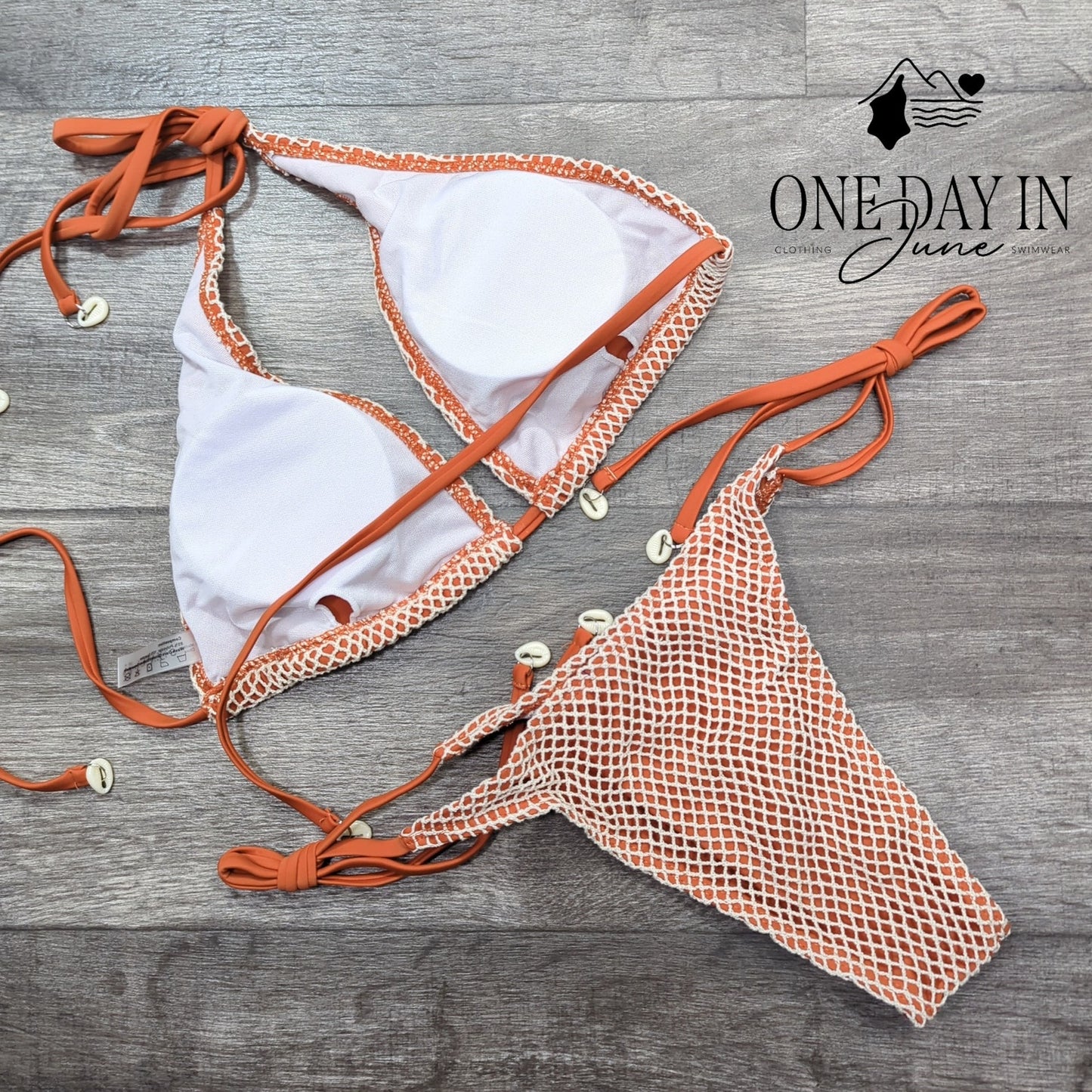 Zaful Adjustable Triangle Tie Side Cheeky Bikini Swimsuit Size S
