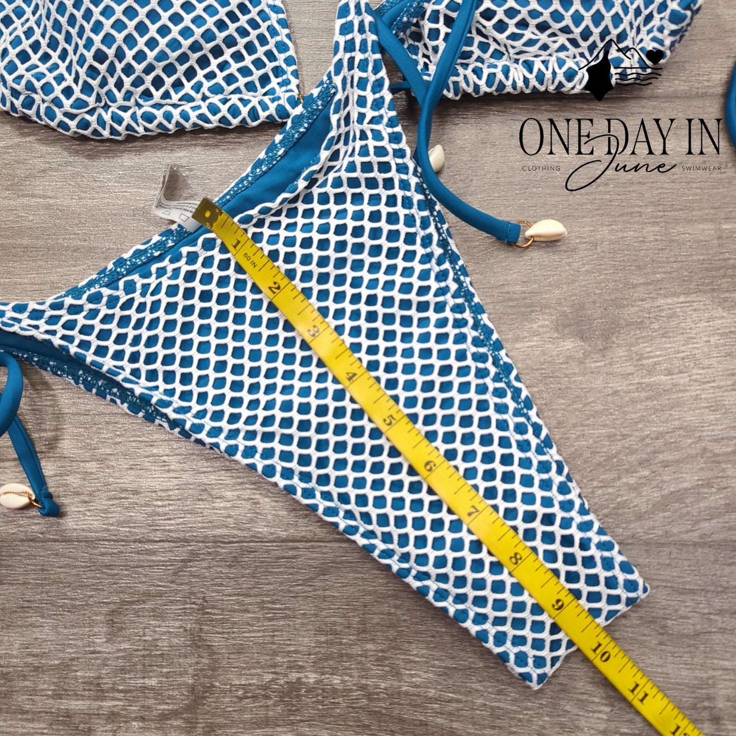 Zaful Tie Back Tie Side Bikini Swimsuit Size M