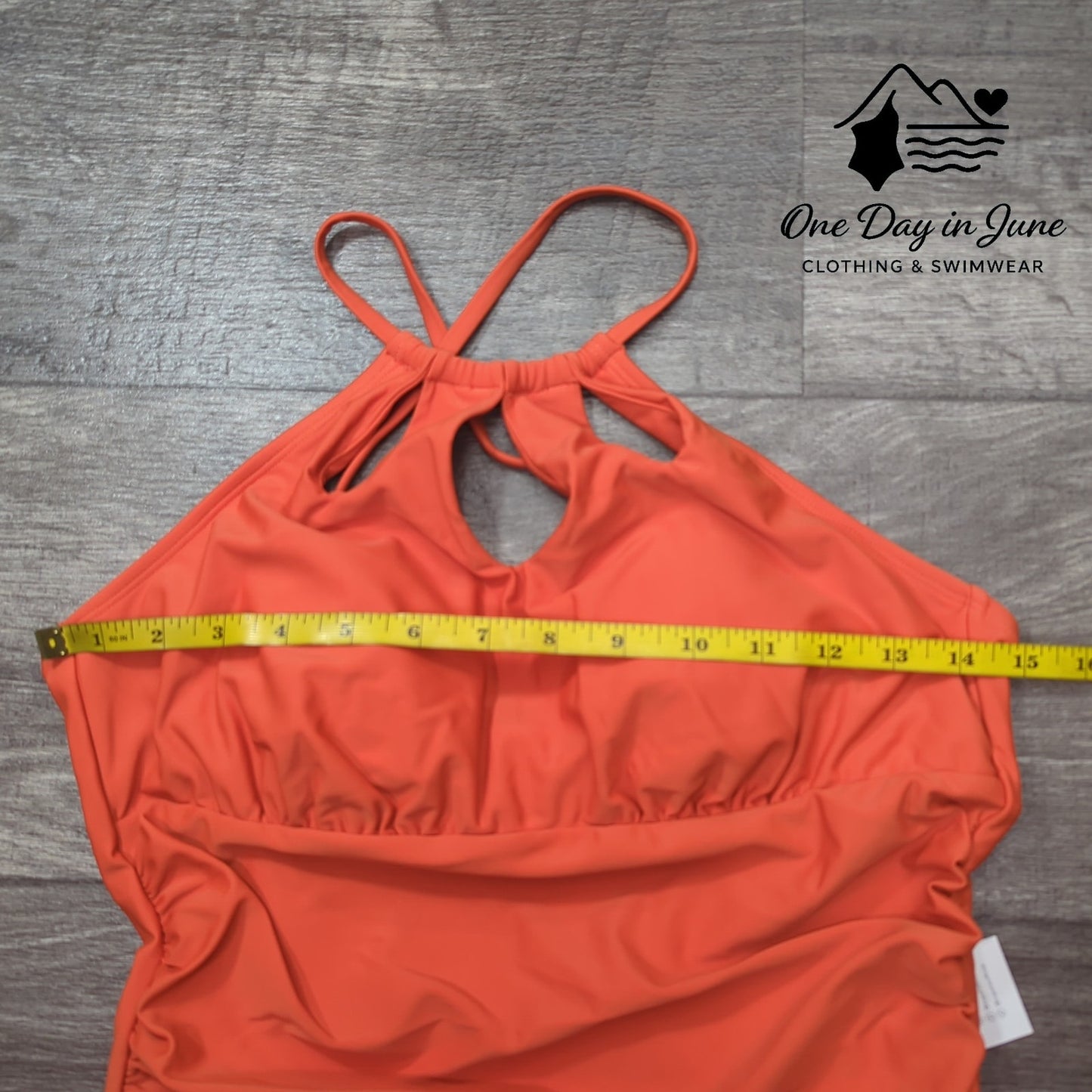 Cupshe High Neck Tummy Control One Piece Swimsuit Size M