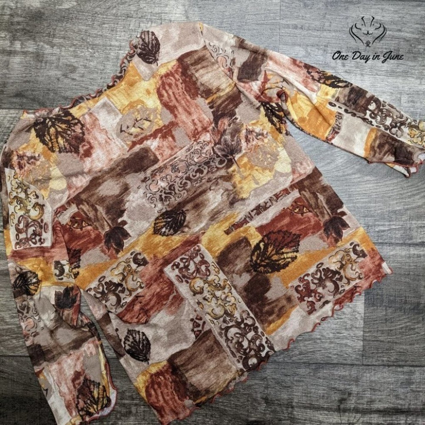 Assoluto Long Sleeve V Neck Top Size L